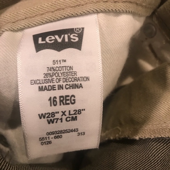 LEVI’S 511 Boys Skinny Jeans Size 16 - Picture 2 of 3